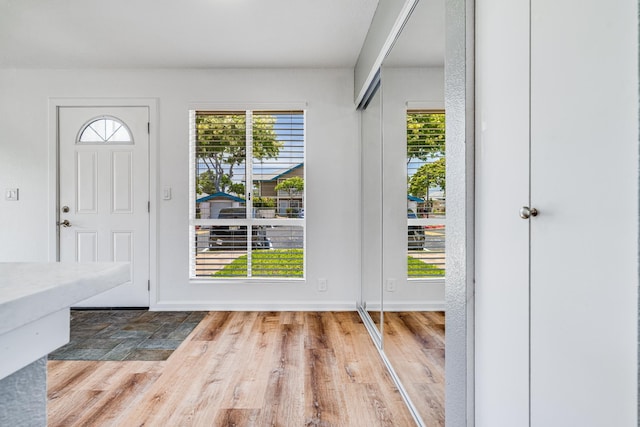 480 Kenolio Rd Unit 22-105, Kihei, HI 96753 - entryway featuring wood finished floors and baseboards