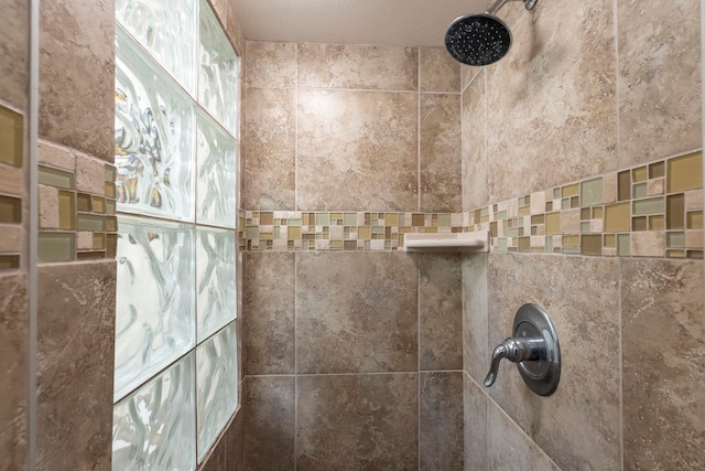 room details with tiled shower