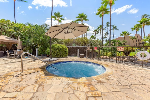 view of pool with a patio area