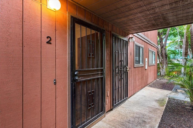 view of property entrance