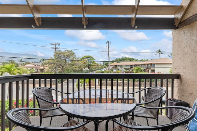 view of balcony