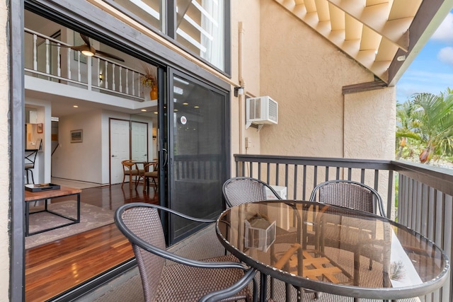 balcony featuring outdoor dining space