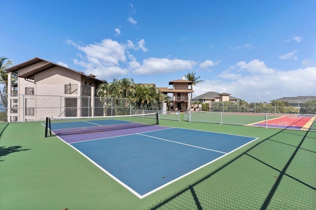 view of tennis court