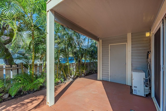 view of patio / terrace featuring ac unit