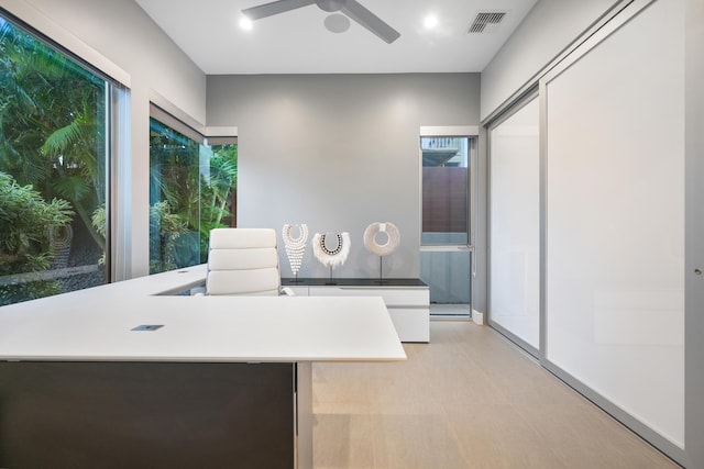 92 Kahana Ridge Dr, Lahaina, HI 96761 - office space with a ceiling fan