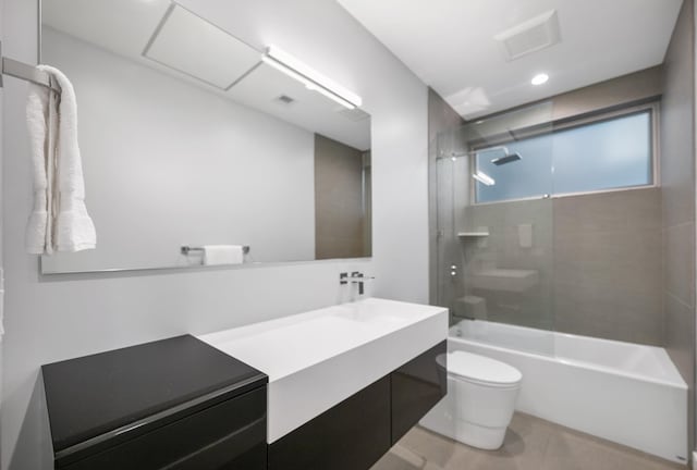 92 Kahana Ridge Dr, Lahaina, HI 96761 - full bath with toilet, tile patterned flooring, vanity, and washtub / shower combination