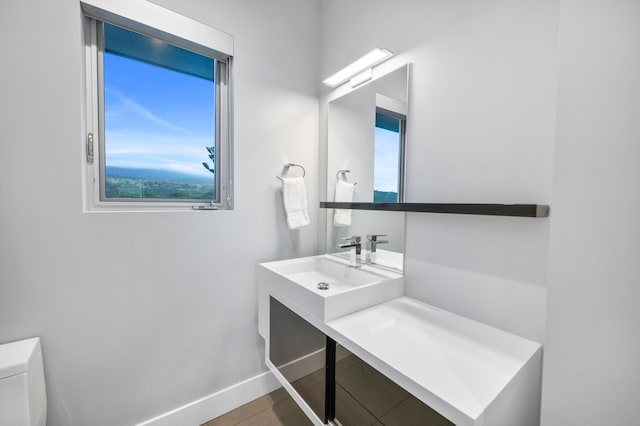 92 Kahana Ridge Dr, Lahaina, HI 96761 - half bath with baseboards, toilet, and vanity