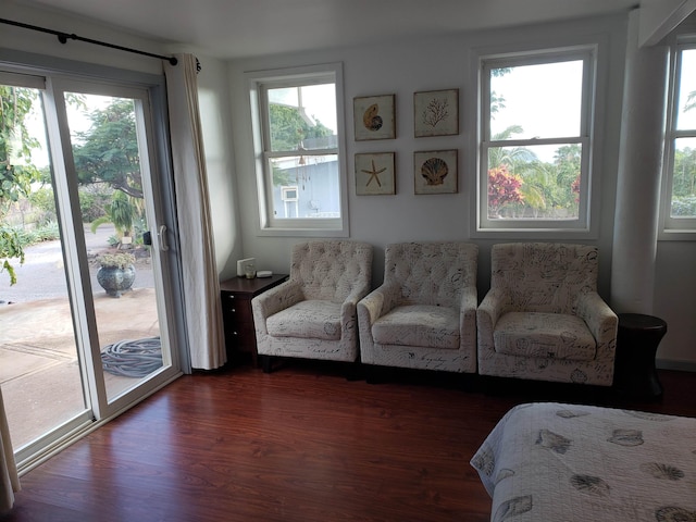 215 Aahi Pl, Kaunakakai, HI 96748 - living area with dark wood finished floors