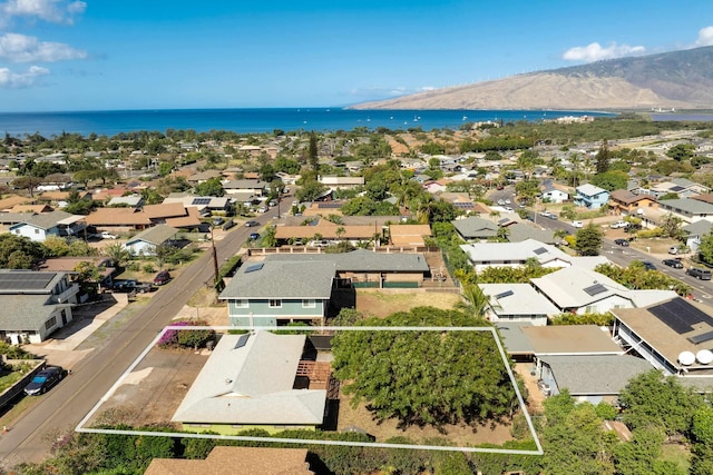 293 Manini Pl, Kihei, HI 96753 - drone / aerial view featuring a residential view and a water view