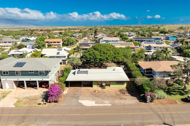 drone / aerial view featuring a residential view