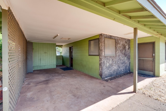 293 Manini Pl, Kihei, HI 96753 - view of patio / terrace featuring an attached carport