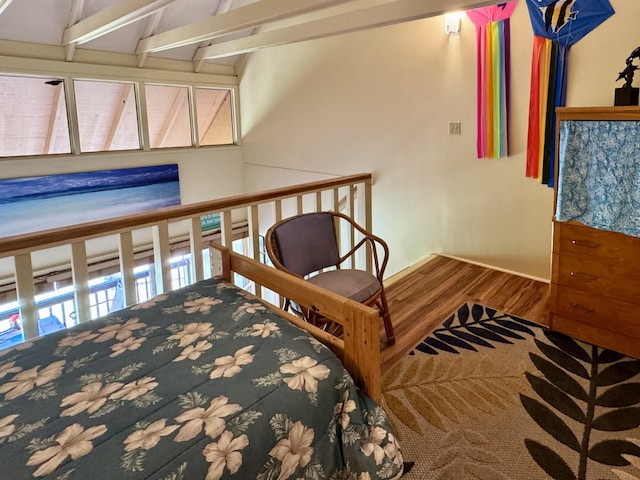 bedroom featuring hardwood / wood-style flooring