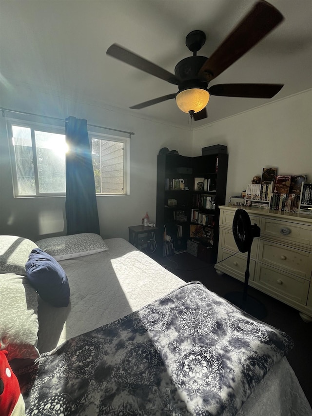 bedroom with ceiling fan