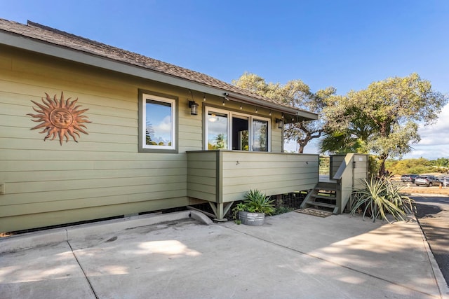 exterior space with a patio