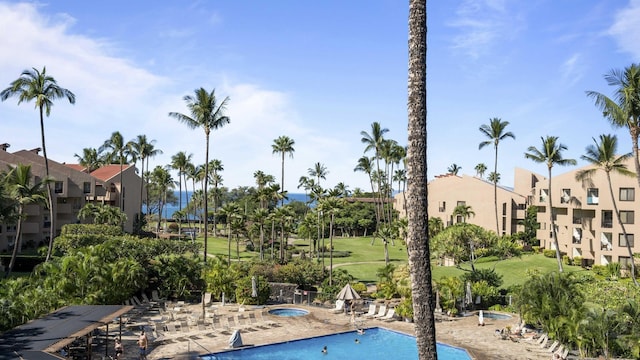community pool featuring a patio
