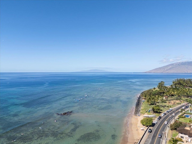 property view of water with a mountain view