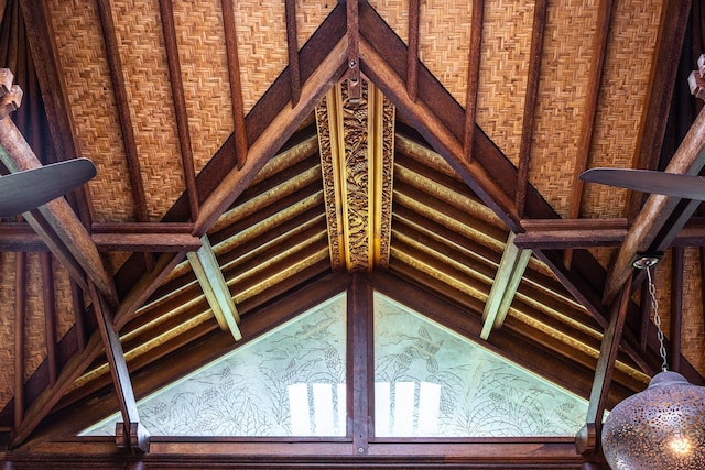 view of unfinished attic