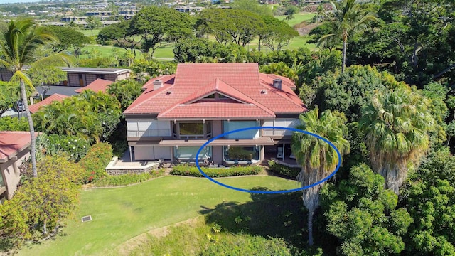 birds eye view of property