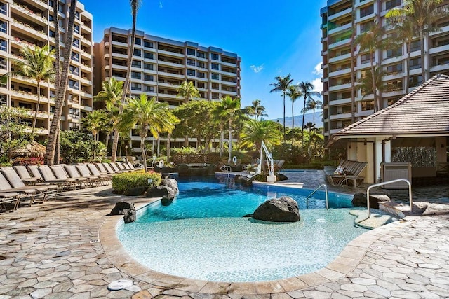 community pool featuring a patio