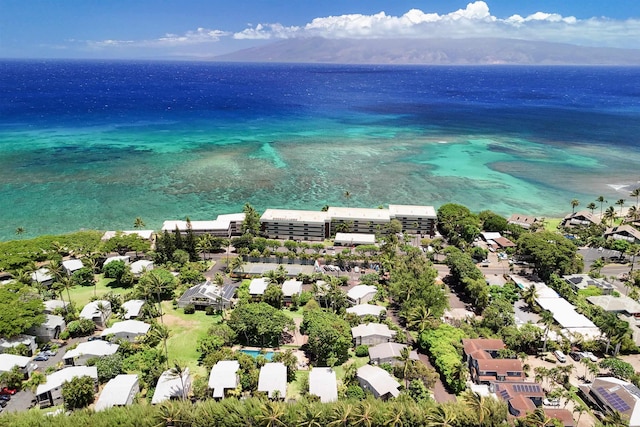 4435 Lower Honoapiilani Rd Unit 152, Lahaina, HI 96761 - aerial overview of property's location featuring a large body of water and nearby suburban area