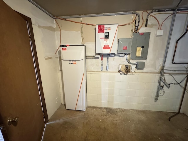 utility room featuring electric panel