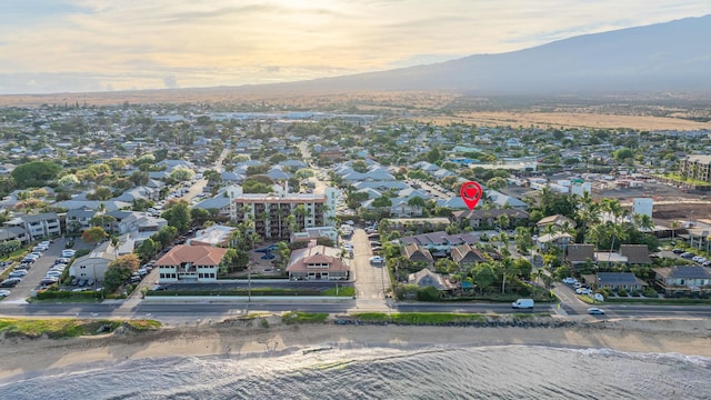 34 Wailana Pl Unit 201, Kihei, HI 96753 - aerial view of property and surrounding area with mountains