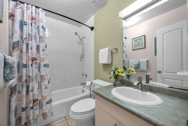 34 Wailana Pl Unit 201, Kihei, HI 96753 - full bathroom featuring vanity, shower / bath combo with shower curtain, and tile patterned flooring