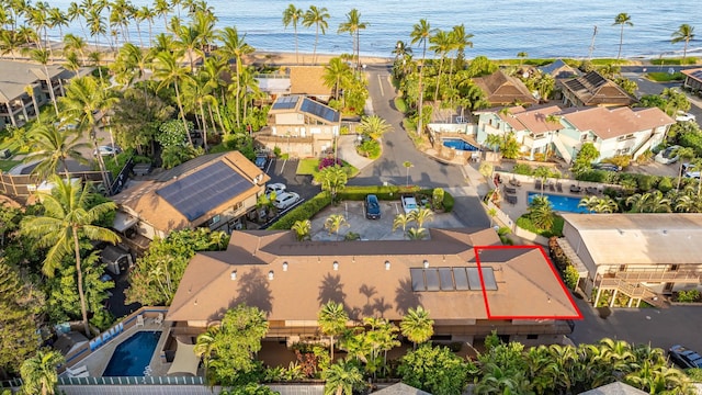 34 Wailana Pl Unit 201, Kihei, HI 96753 - aerial view of residential area featuring a nearby body of water and a pool area