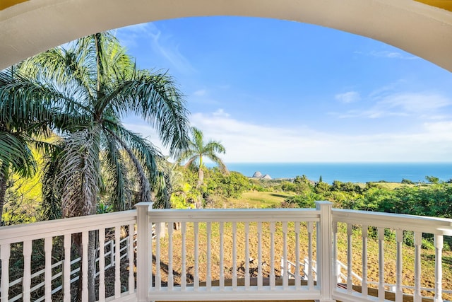 425 Kaukini Loop, Wailuku, HI 96793 - balcony featuring a water view