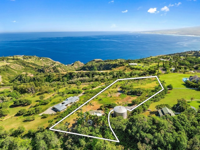 425 Kaukini Loop, Wailuku, HI 96793 - view of property location featuring property boundaries highlighted and a large body of water