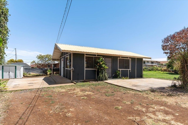 exterior space with fence