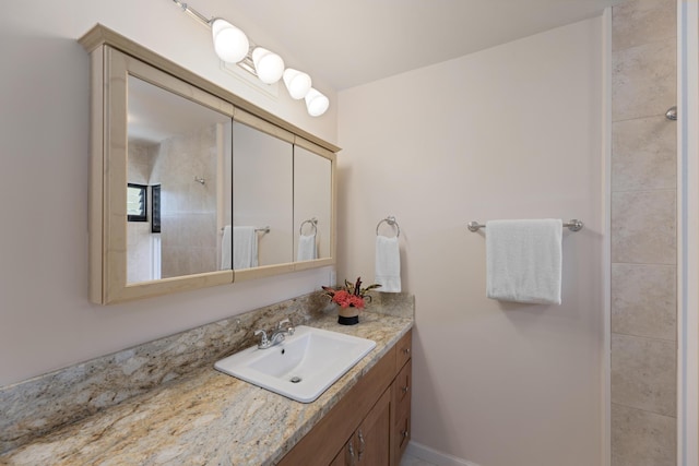 100 Ridge Rd Unit 723, Lahaina, HI 96761 - bathroom featuring vanity and a tile shower