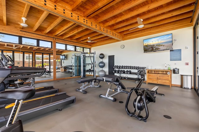 view of exercise room