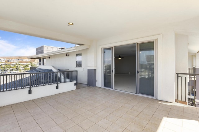 view of patio / terrace featuring a balcony