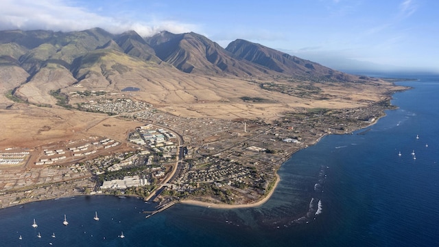 mountain view with a water view