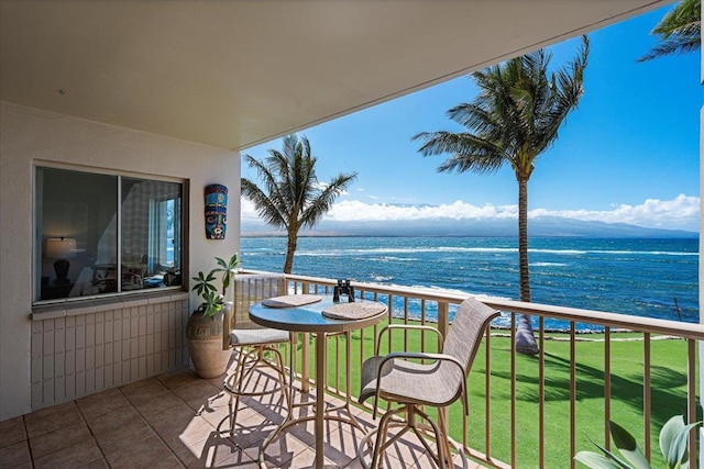 70 Hauoli St Unit 217, Wailuku, HI 96793 - balcony with a water view