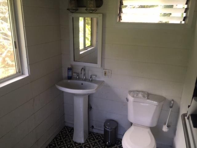 bathroom featuring toilet and a sink