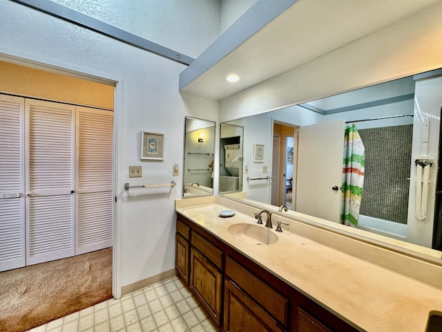 bathroom with vanity