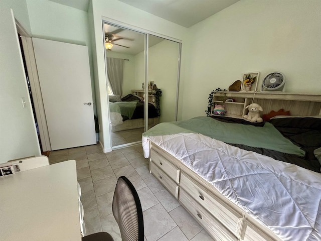 bedroom featuring a closet