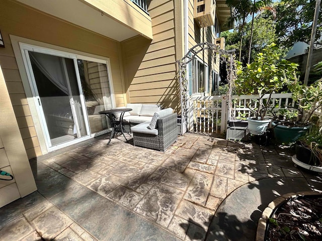 view of patio / terrace with an outdoor hangout area