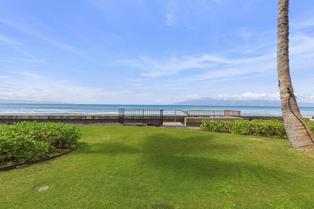 water view featuring a view of the beach