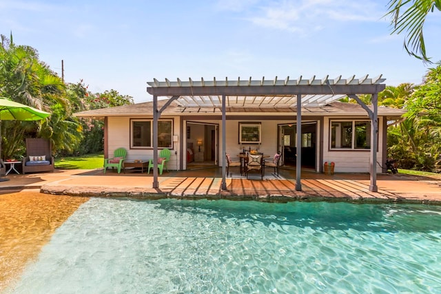 40 Hoola Lei Pl, Kihei, HI 96753 - rear view of house featuring a pergola, a patio area, and an outdoor pool