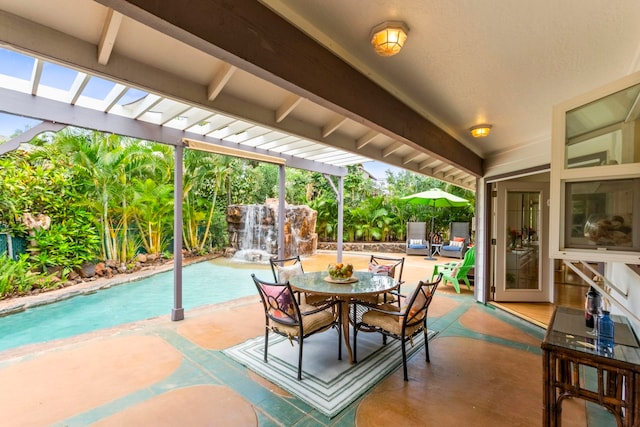 40 Hoola Lei Pl, Kihei, HI 96753 - view of patio with outdoor dining space, a pergola, and fence
