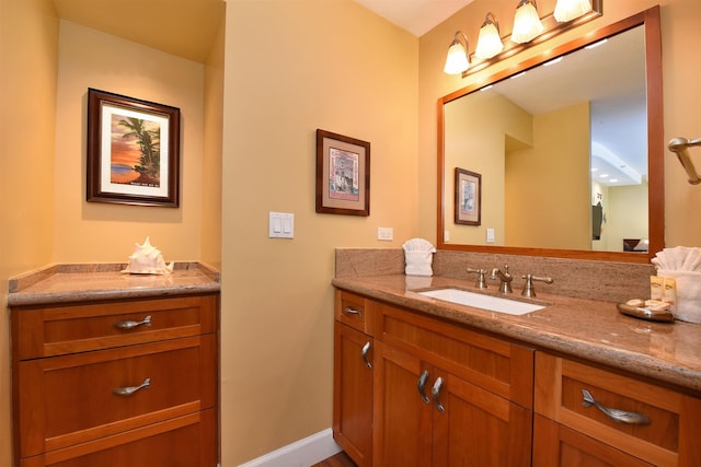 bathroom featuring vanity