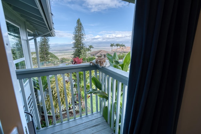 view of balcony