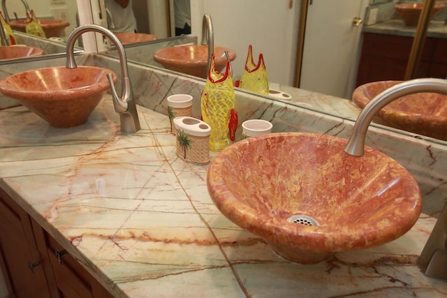 interior details with sink