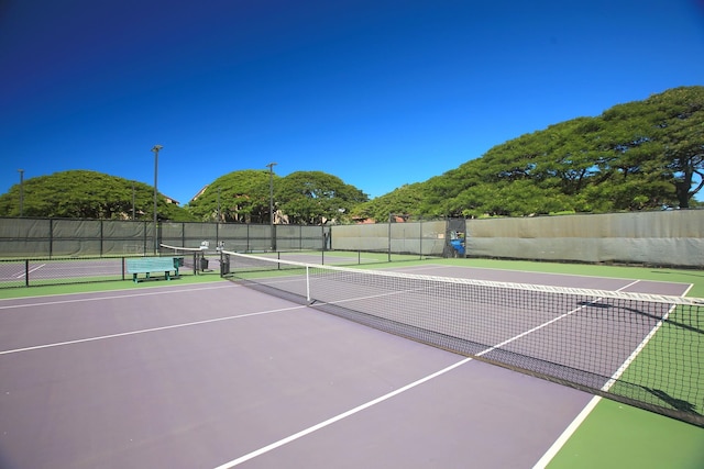 view of tennis court