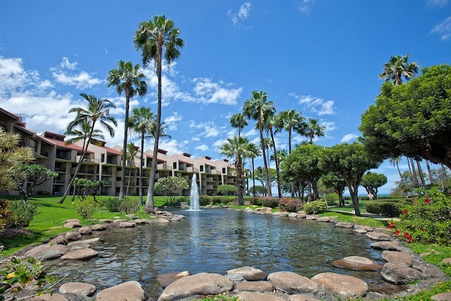 view of water feature