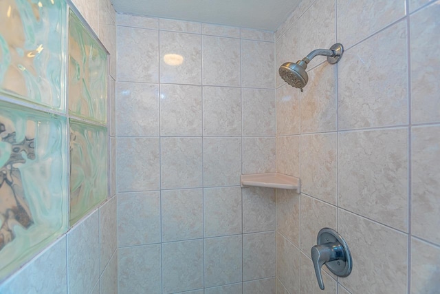 details with tiled shower