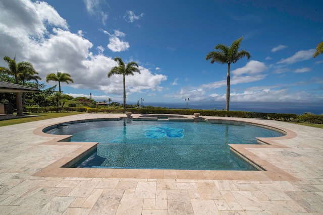 view of pool with a patio